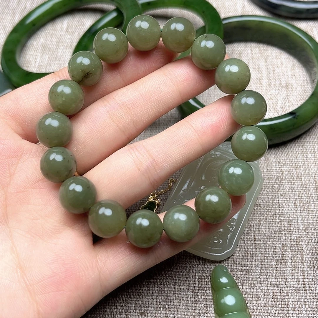未镶嵌手串和田玉（黄玉）