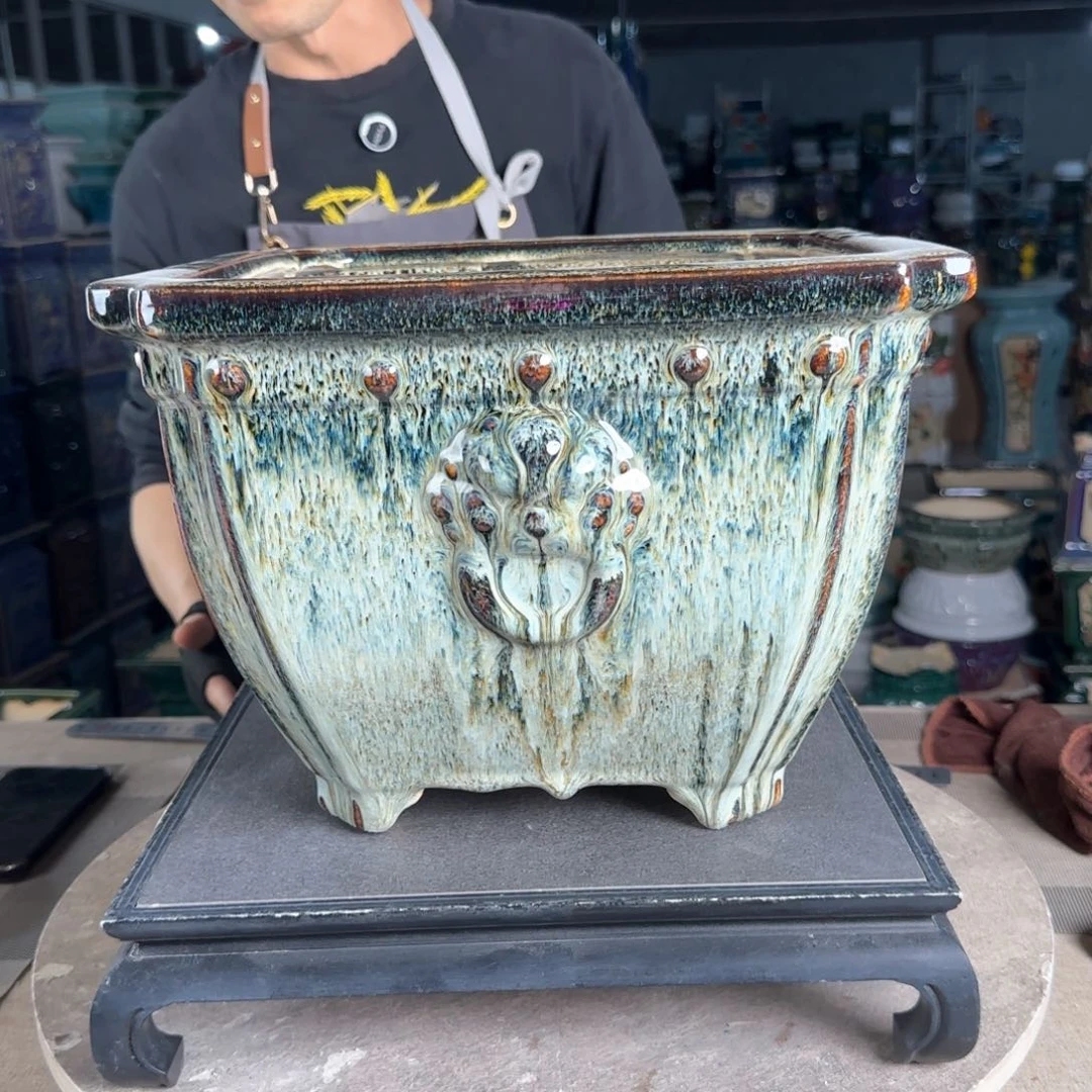 一风堂石湾花盆。微瑕