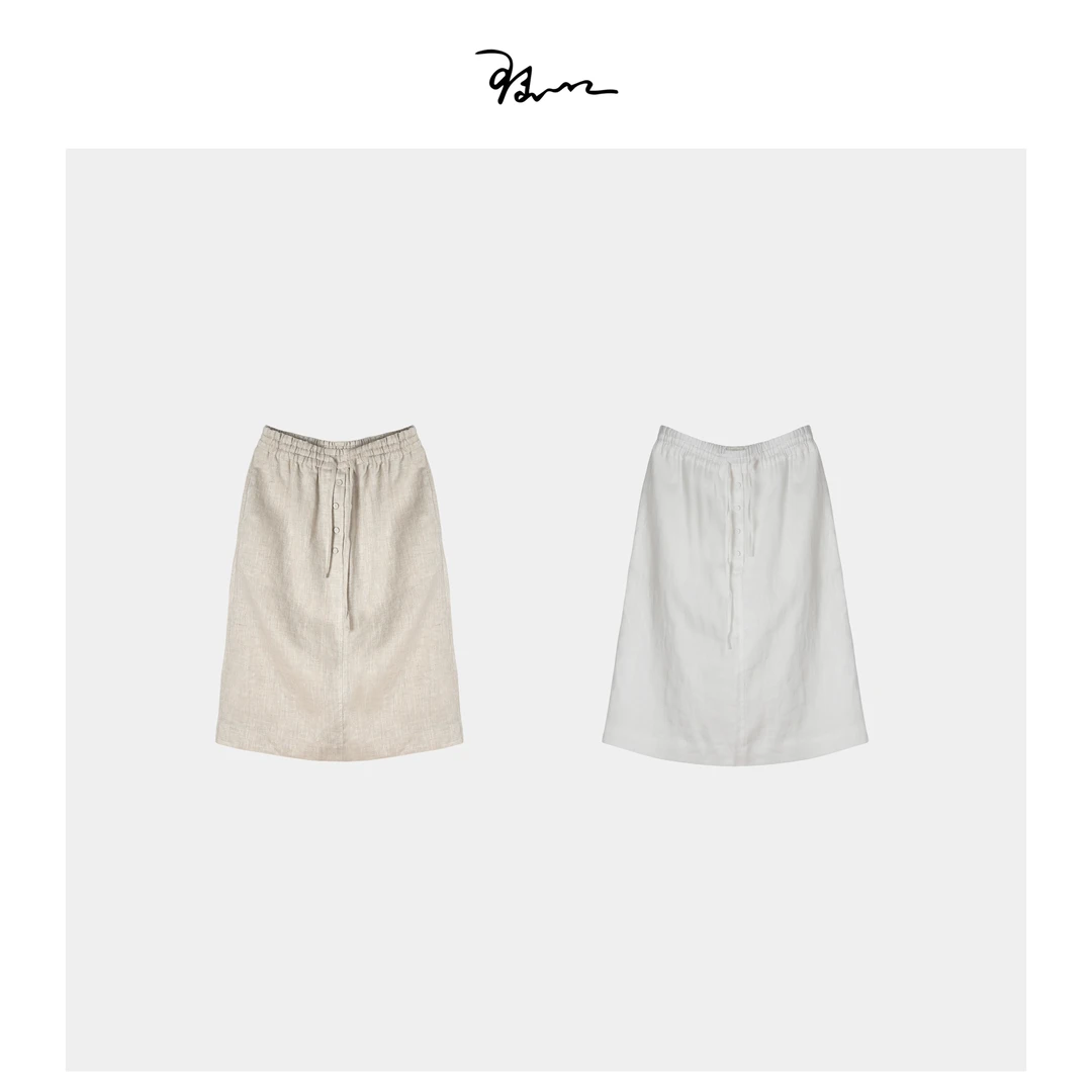 【植然】陆一口定制亚麻半裙