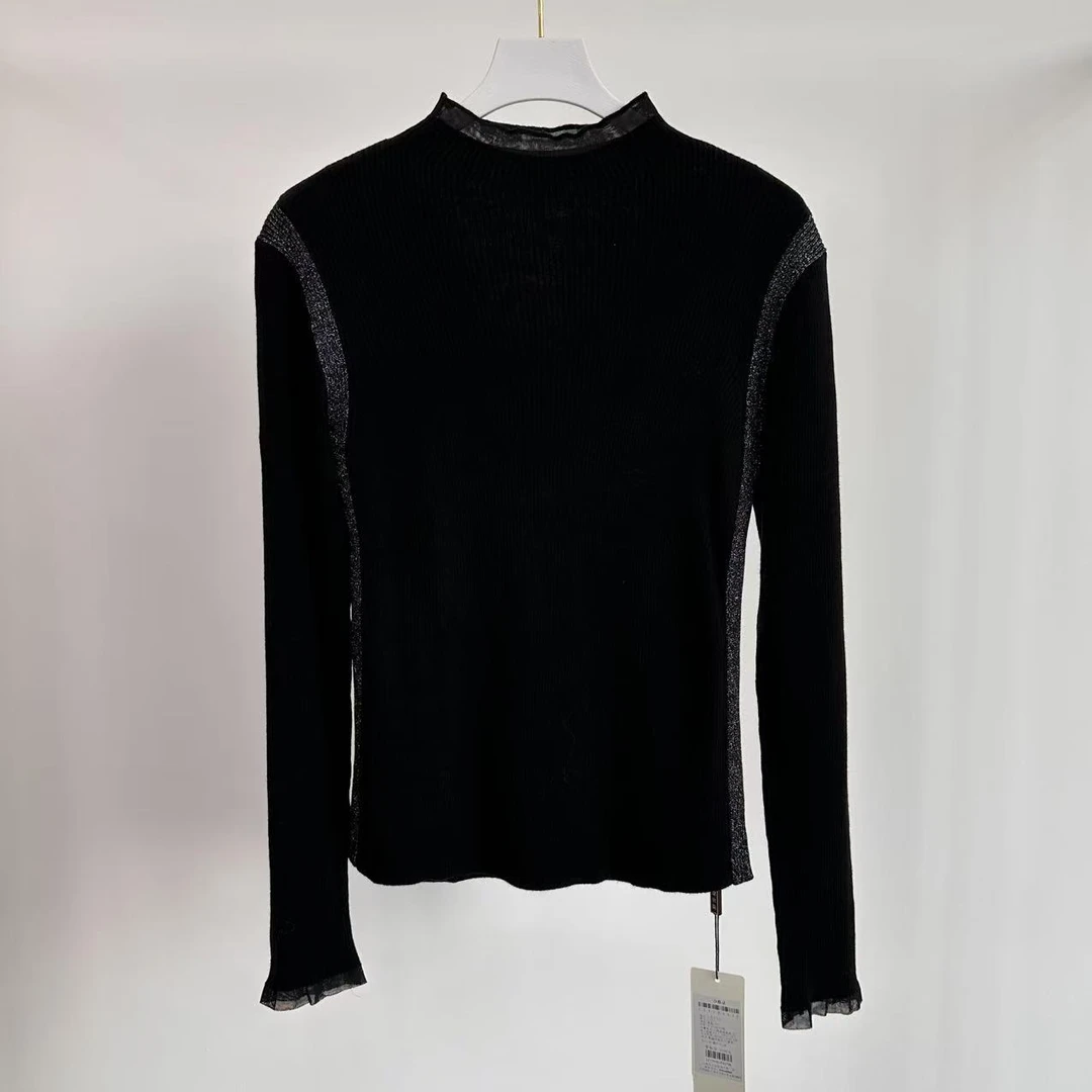 293新款高级感保暖内搭修身长袖针织打底衫