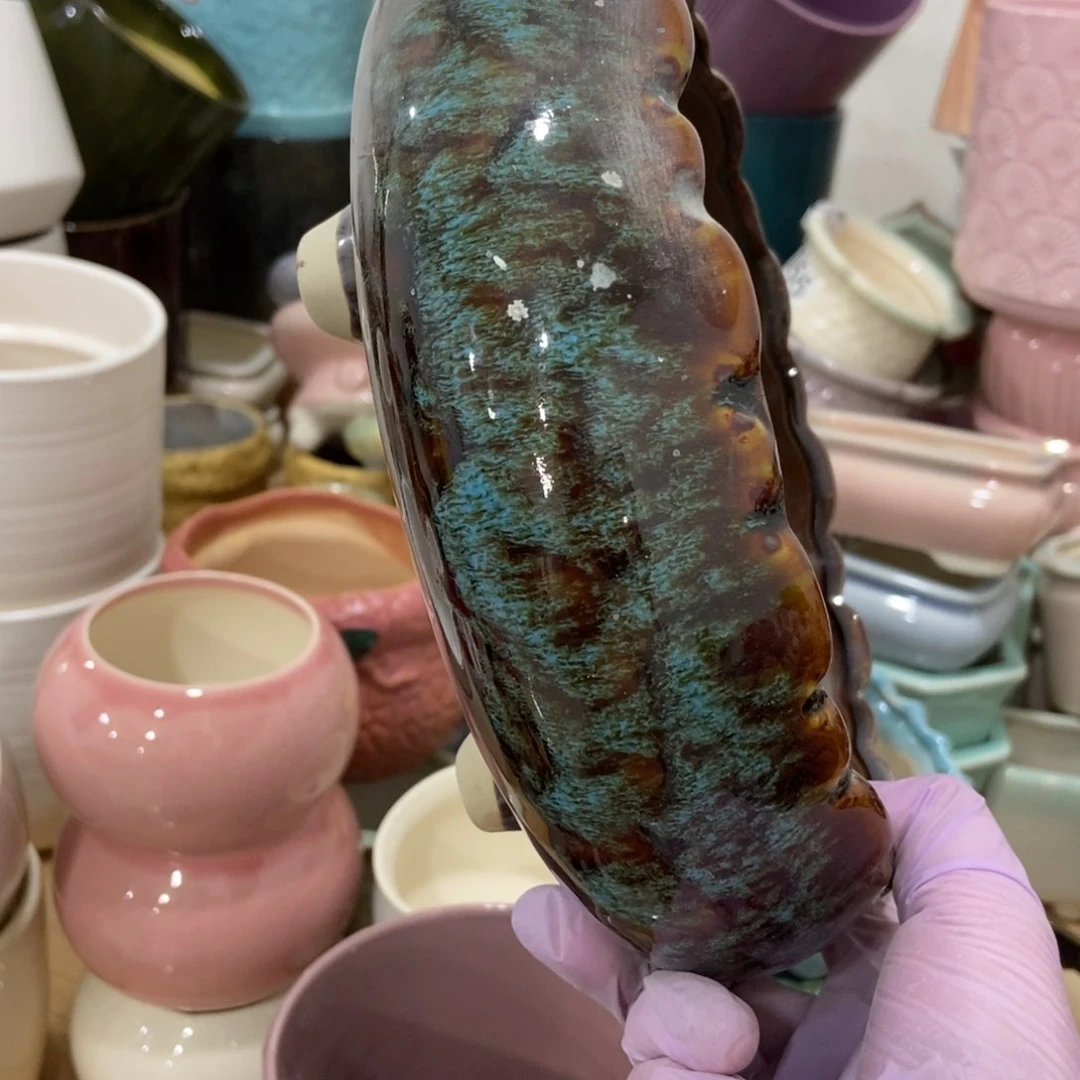 红陶高温陶瓷花盆