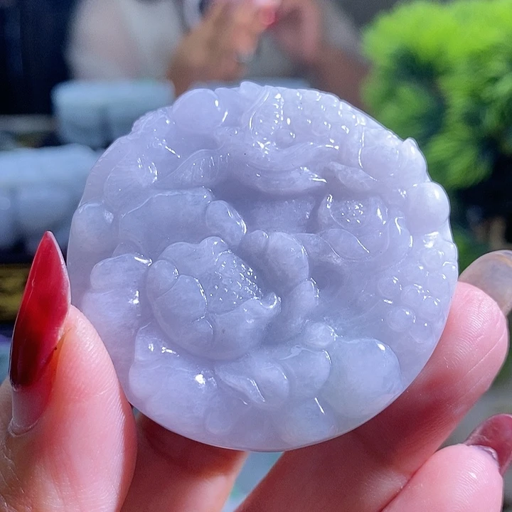 【闪购商品】翡翠挂件未镶嵌花
