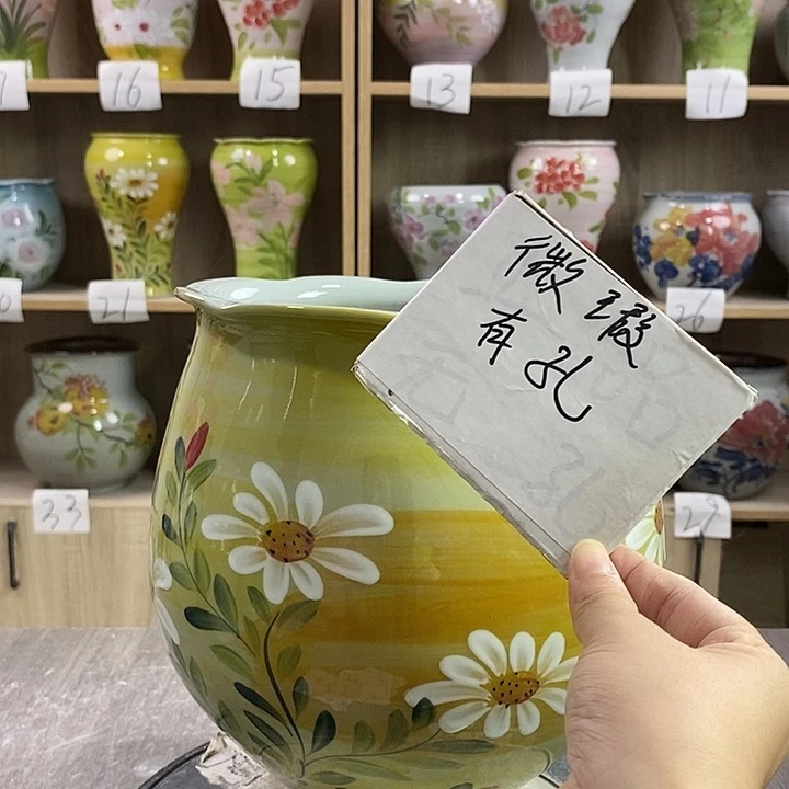 瓷片12xc景德镇陶瓷花盆