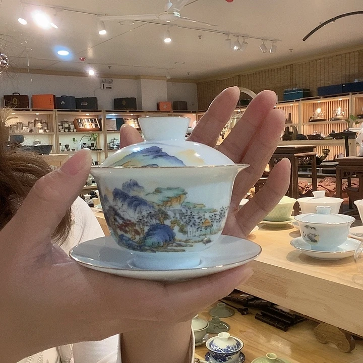 青瓷茶具盖碗茶茶具