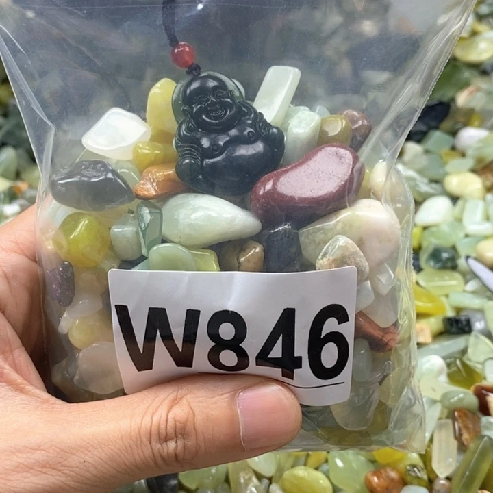 未镶嵌蛇纹石玉鱼缸石