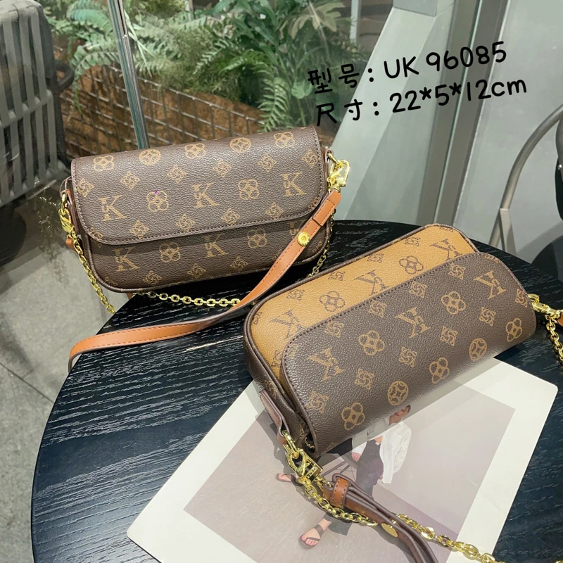 UK 新款休闲百搭麻将包便携链条腋下包轻奢单肩斜跨女包