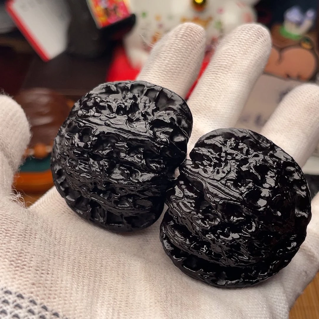 吊坠文玩核桃黑狮子