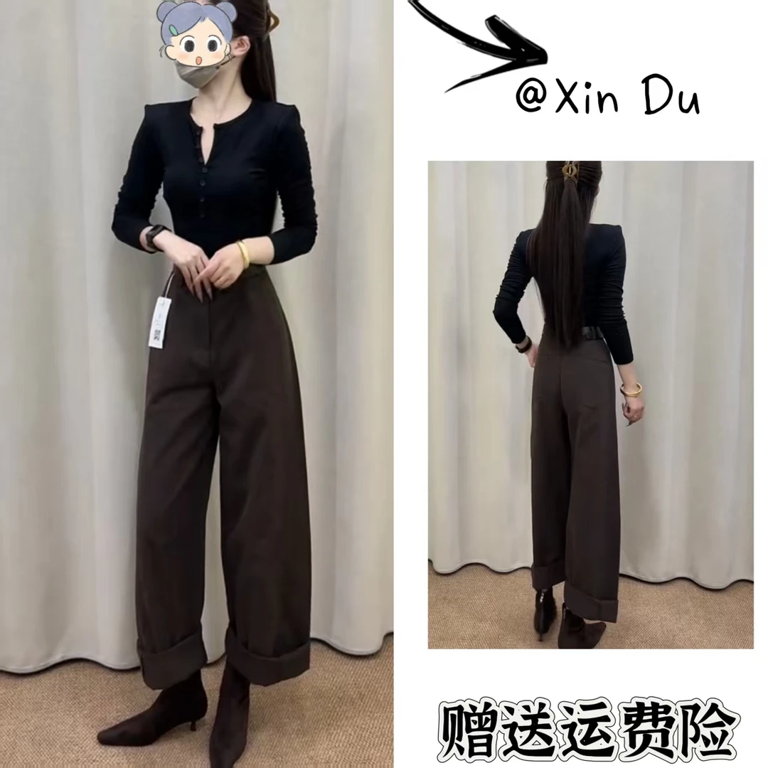 2025秋季新款时尚显瘦气质女士网红洋气两件套百搭款D22820