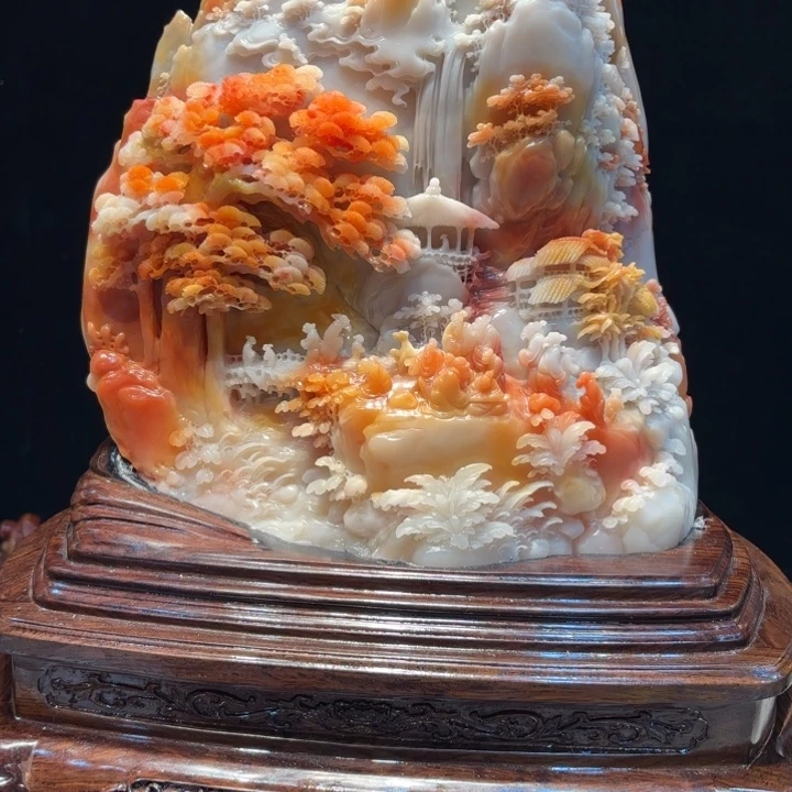 百***峰寿山石寿山石摆件