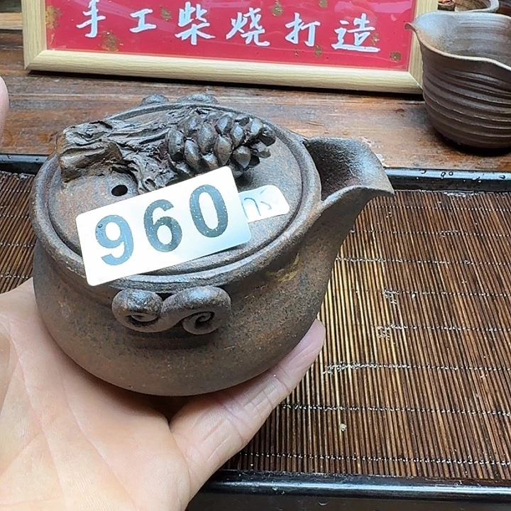 纯手工制作粗陶茶具