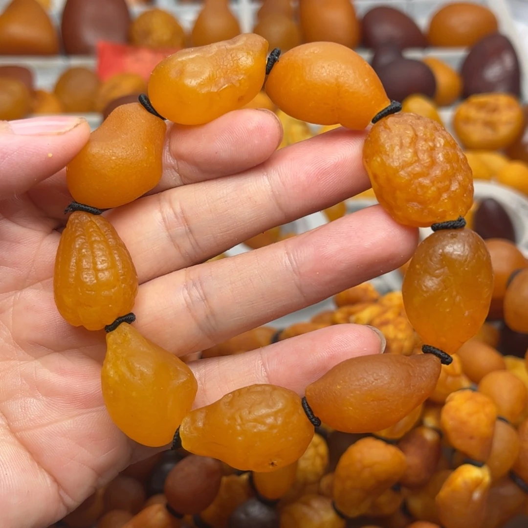 未镶嵌琥珀裸石天然蜜蜡手串