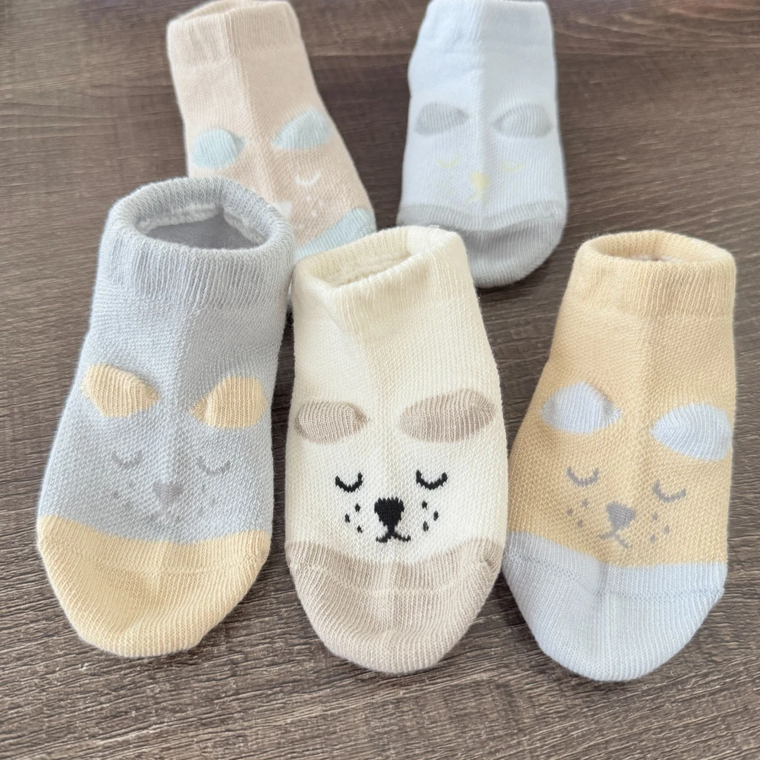 儿童宝宝袜子夏季初秋短筒袜子A类无骨卡通袜