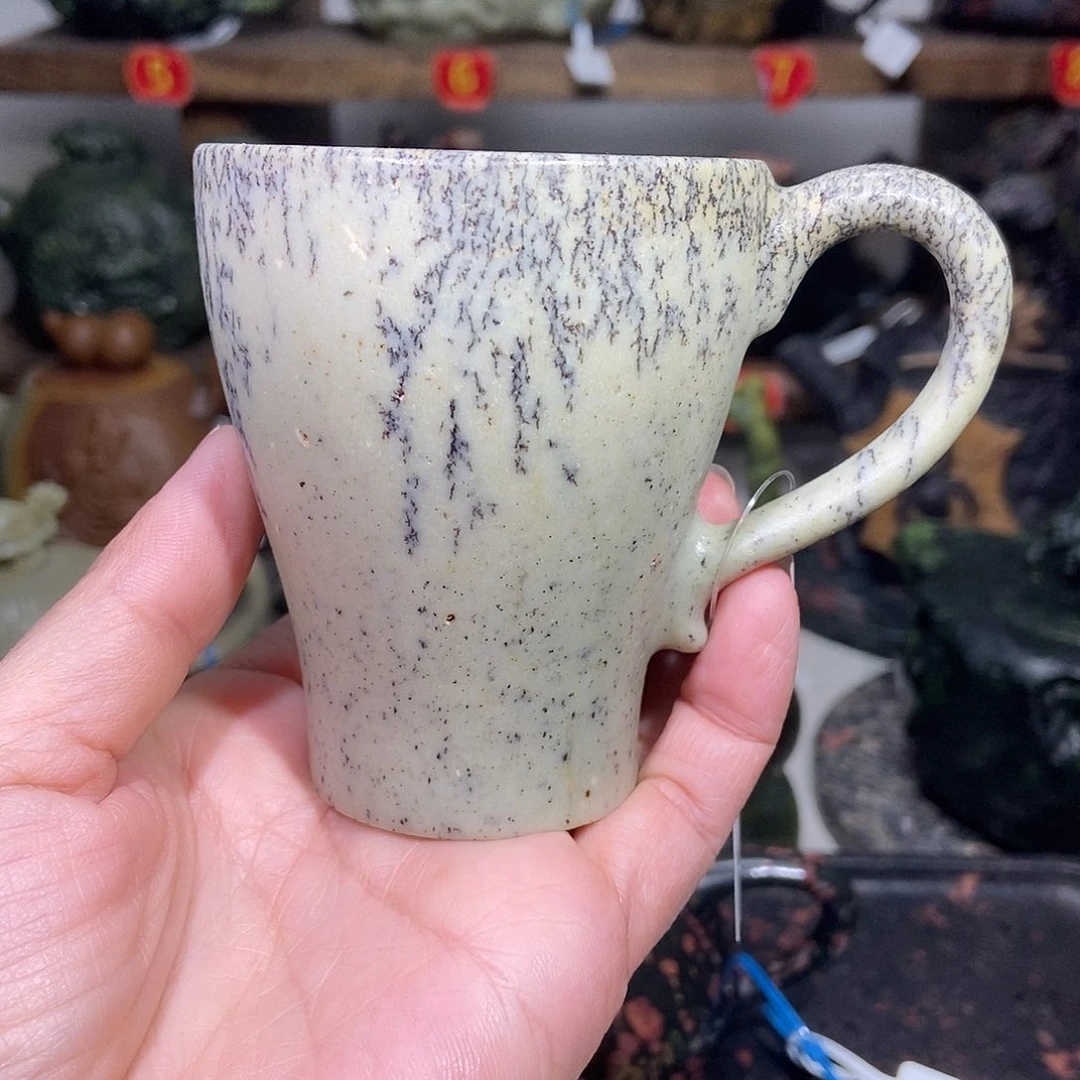 石材冰碛玉咖啡杯120CC