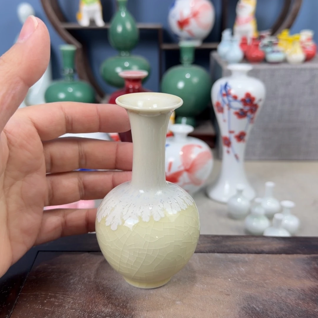 陶瓷手工小花器摆件