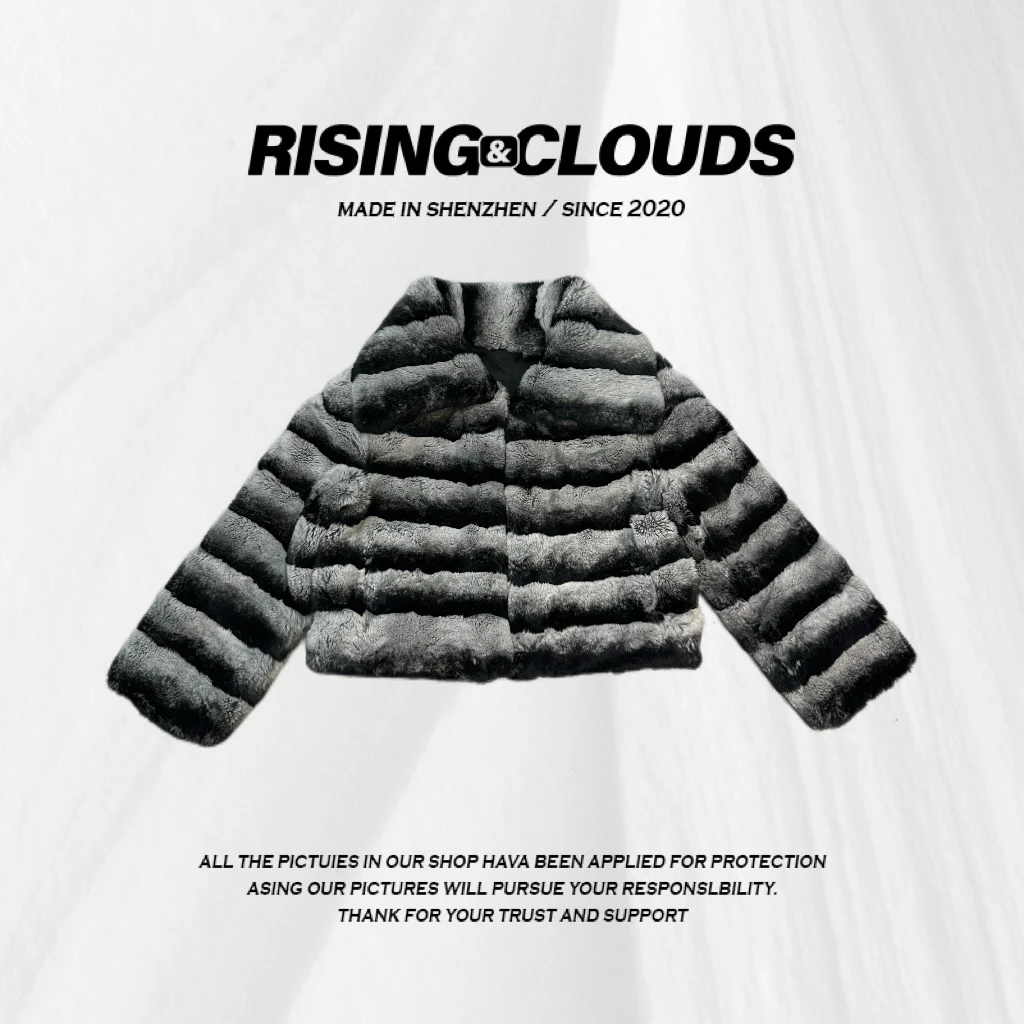 小法【流景】冬季必备獭免毛皮拼羊皮外套120272GT