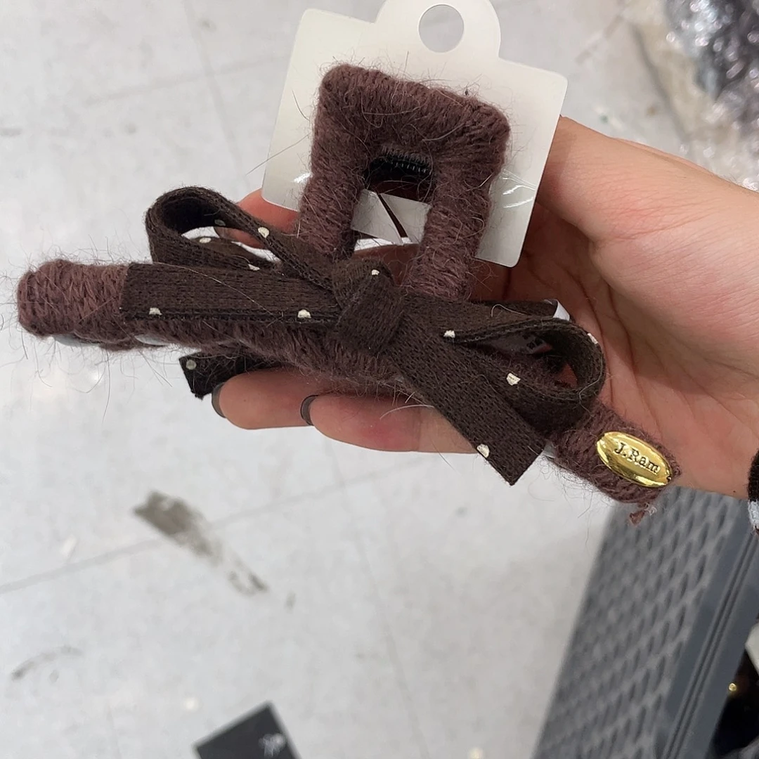 非金属咖波点蝴蝶结13抓