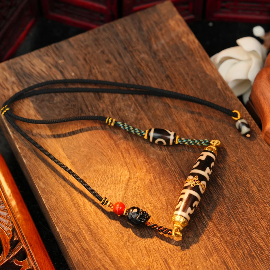 莲师三Y文殊珠珠玛瑙吊坠LXR0055