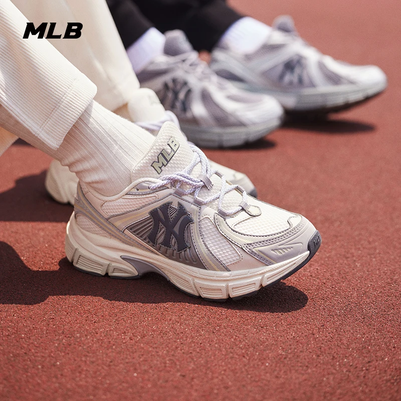 MLB官方 跑者美学男女情侣大LOGO运动网面跑步鞋25新款 M25NRNR02
