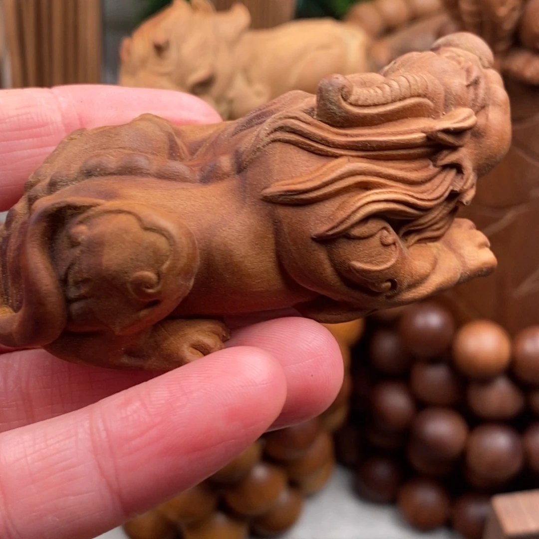 檀香木手串/手链军****）老山檀香媲狝摆件焦糖