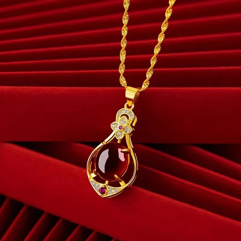 气质四叶草吊坠项链女款高档不掉色