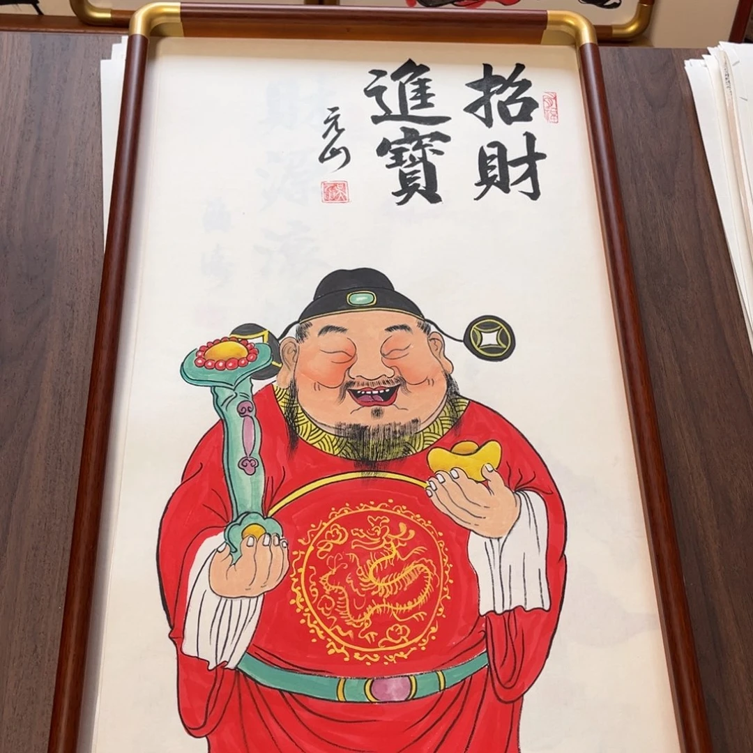 国画纯手绘禅意画作品