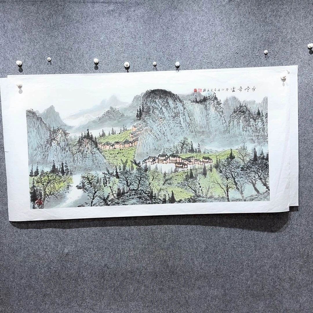 国画国画作品多次