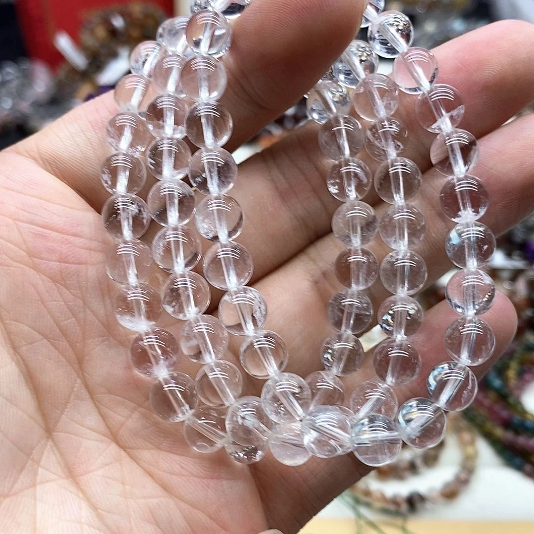 水晶手链未镶嵌多样性发货发一条