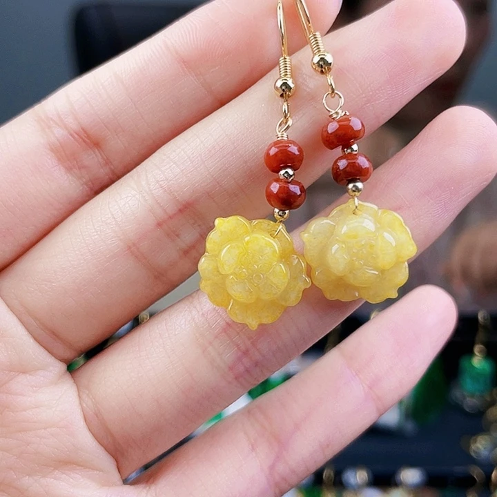 翡翠耳饰未镶嵌饰品