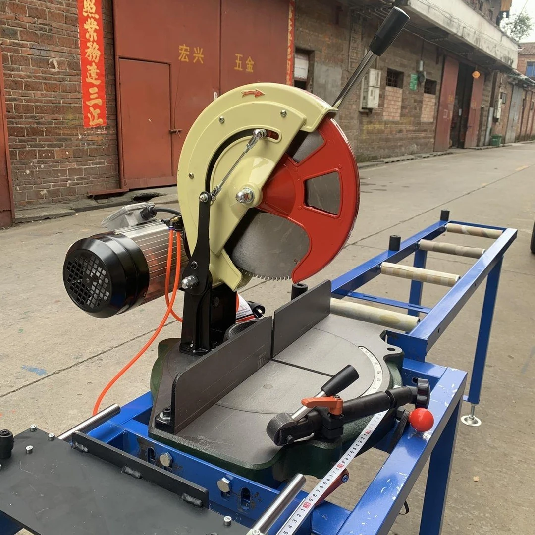45度角铝材切割机多功能铝合金门窗型材12寸14寸高精度锯铝机