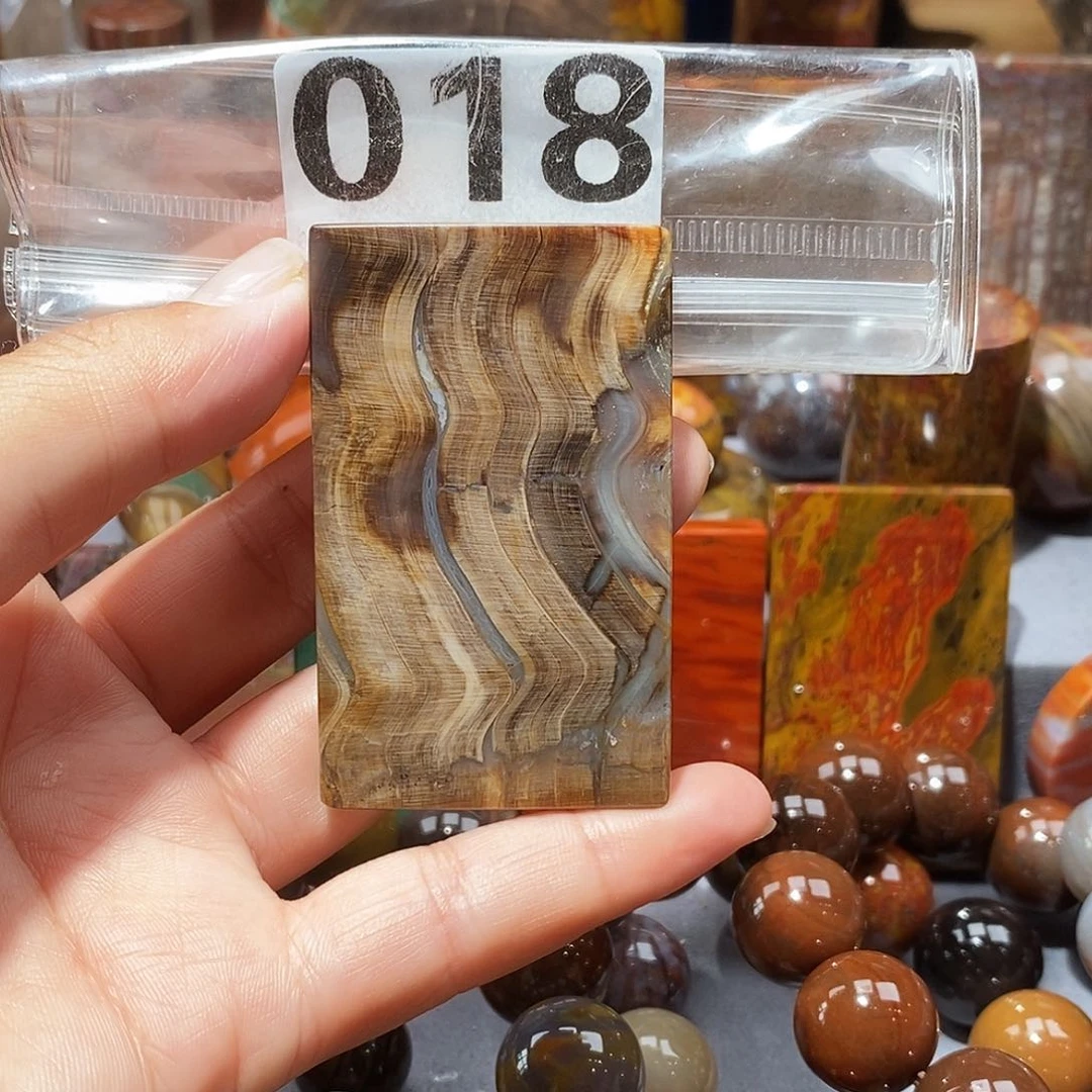 硅化玉天然北票硅化玉吊坠未镶嵌