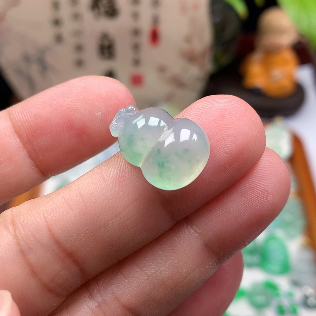 翡翠裸石缅甸天然A货翡翠冰种葫芦