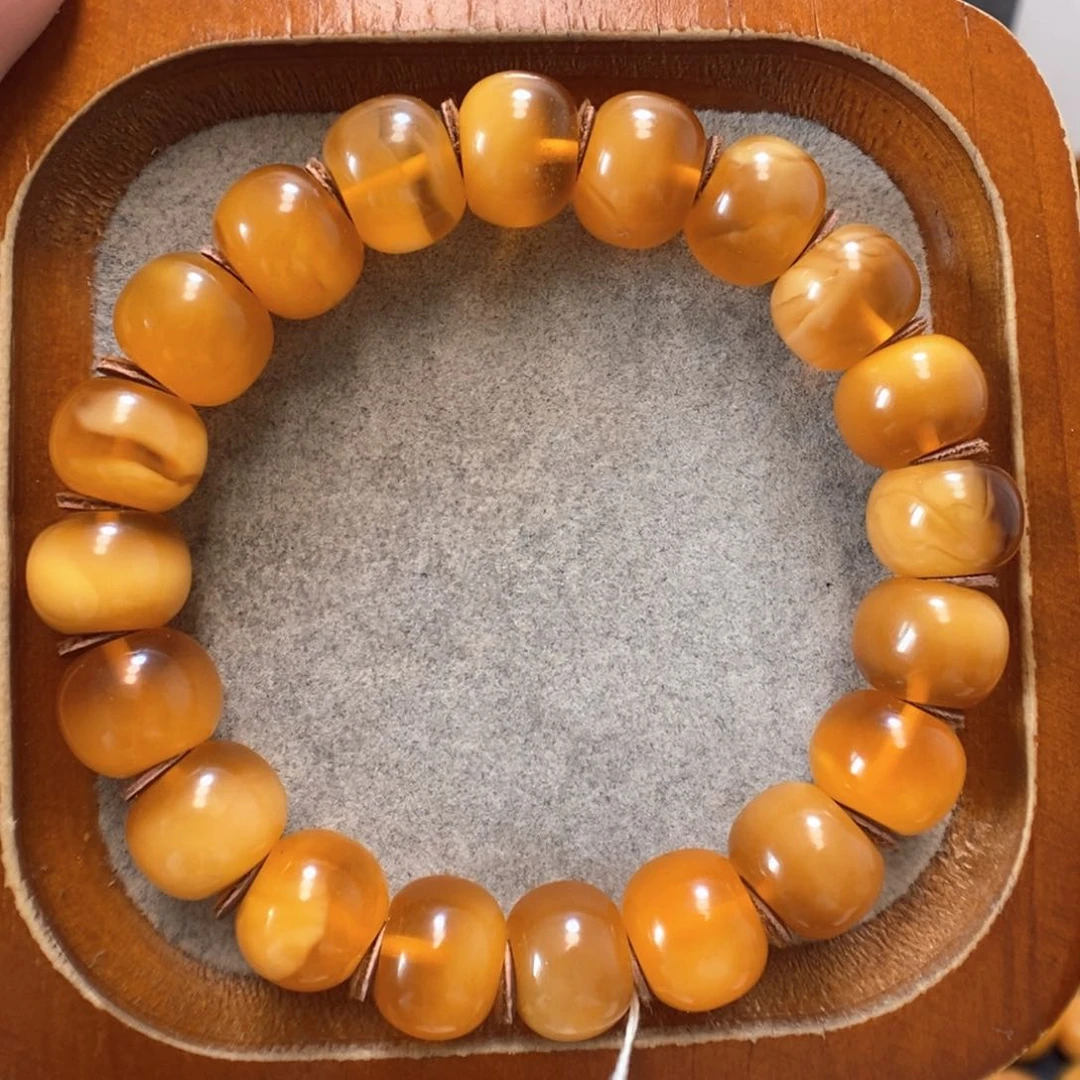 未镶嵌蜜蜡手串蜜蜡手串