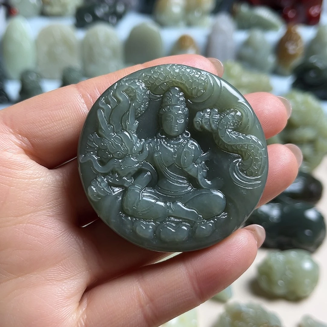 和田玉未镶嵌挂件