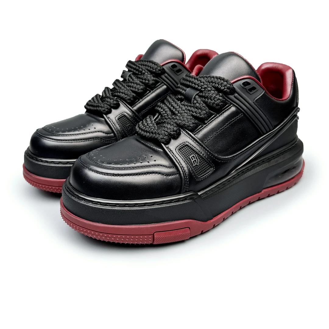 BIEUBRAYR【情侣款】气垫底牛皮轻奢时尚休闲百搭低帮潮鞋