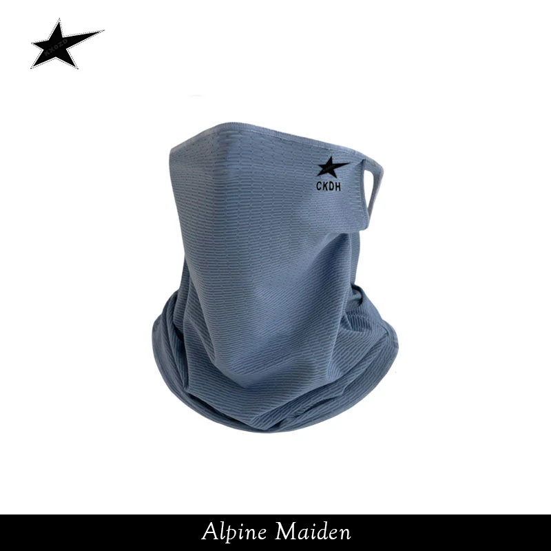 A星Alpine Maiden冰丝头巾防晒面罩男女骑行夏季挂耳面巾正品现货
