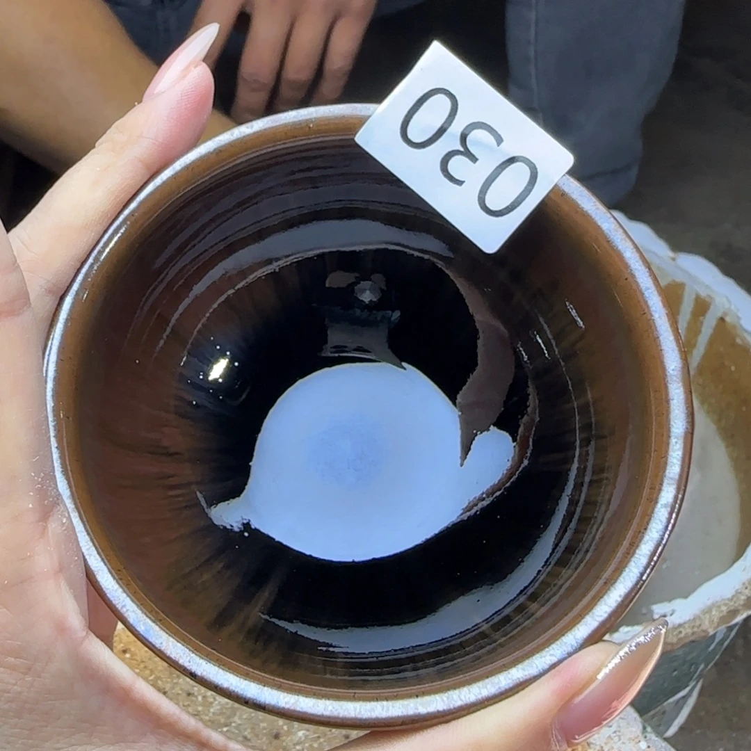 茶盏宋钰邹光揖柴烧现场开窑！
