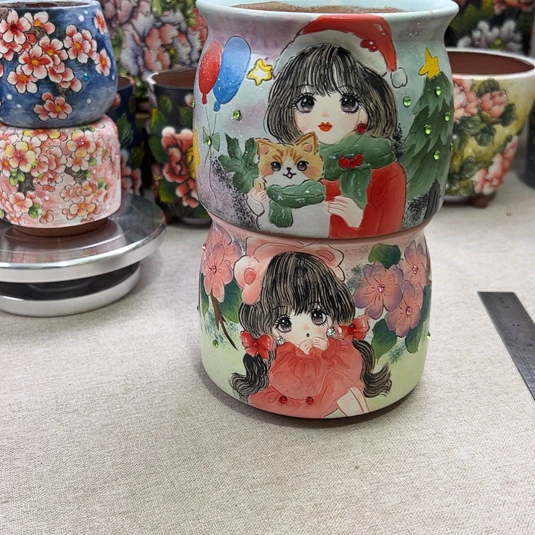 景德镇陶瓷花盆娟*景德镇陶瓷花盆