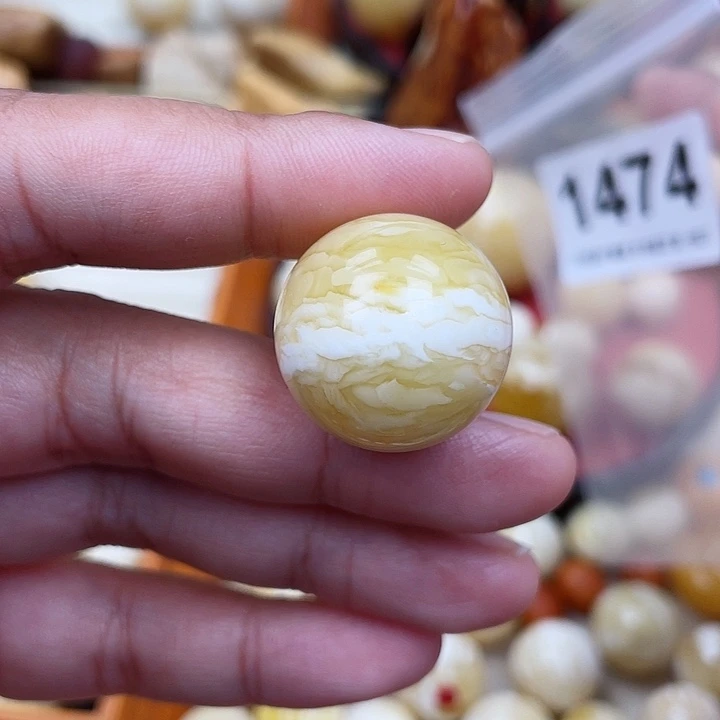 蜜蜡未镶嵌珠宝奇石粉22.7虎皮