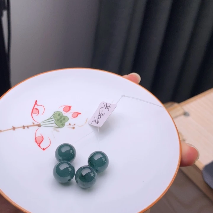 翡翠未镶嵌手链翡翠y1546 卡9.8