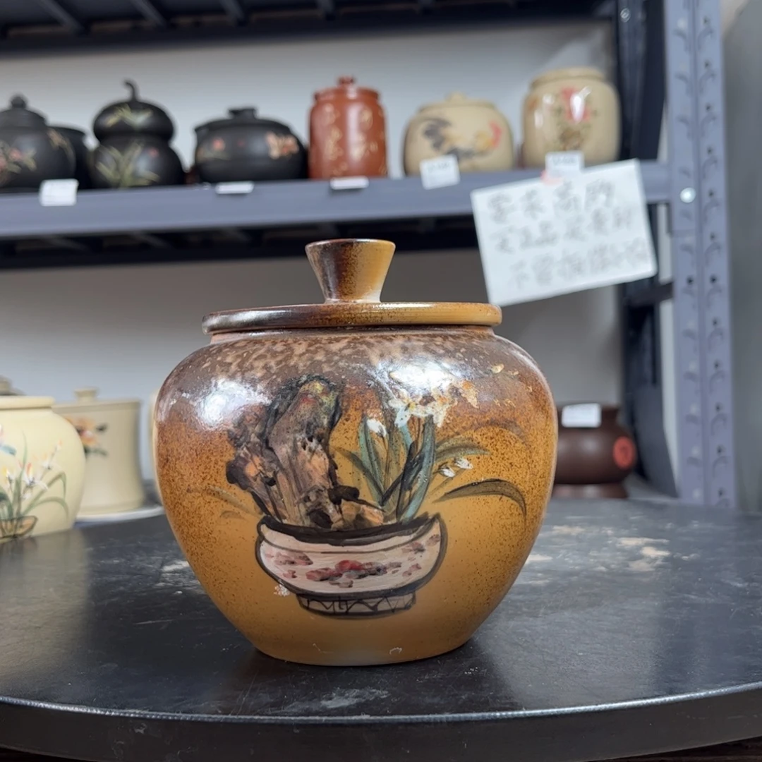 白泥柴烧存茶罐醒茶罐47