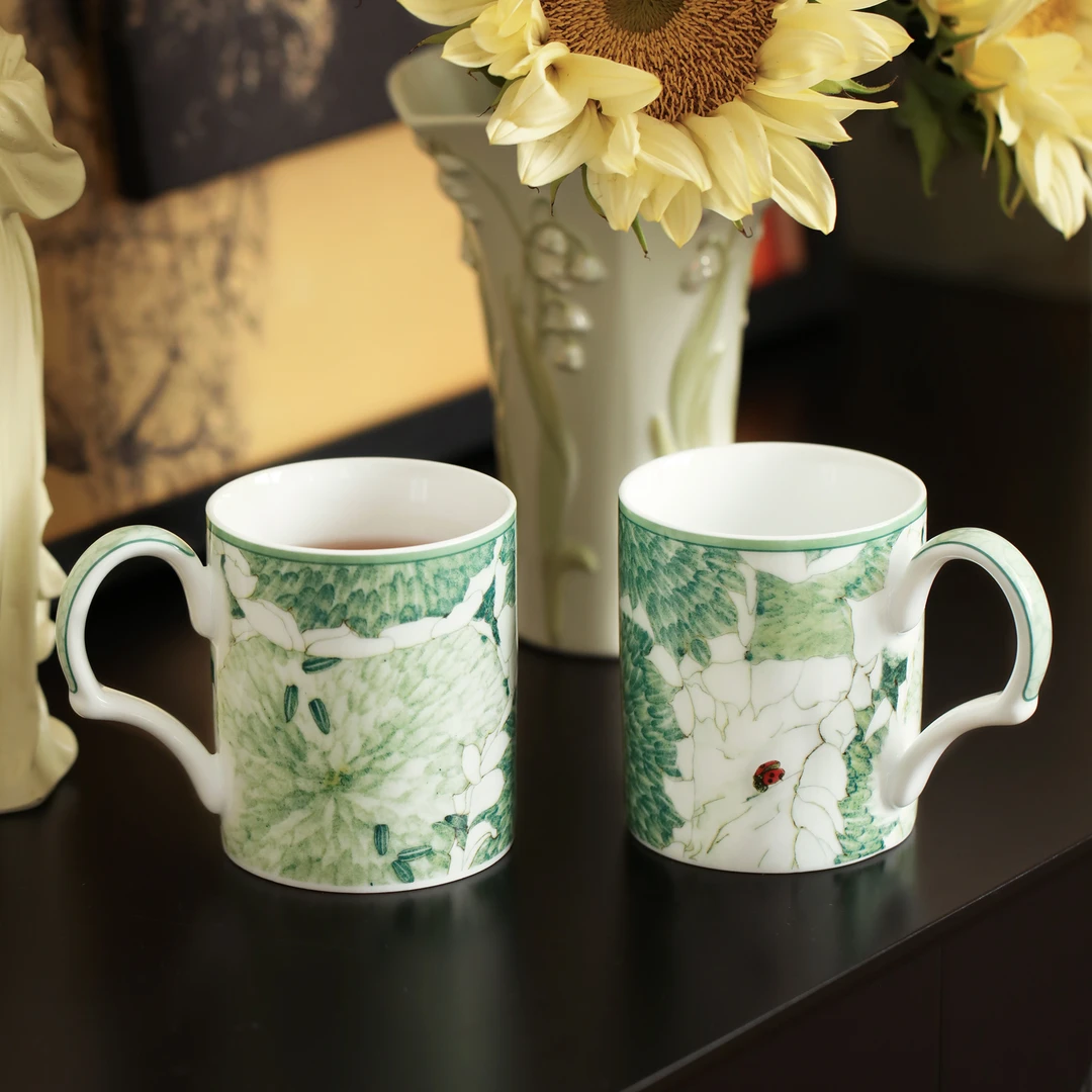 【观造集逐光/卫晶晶联名款】景德镇高温白瓷下午茶系列马克杯