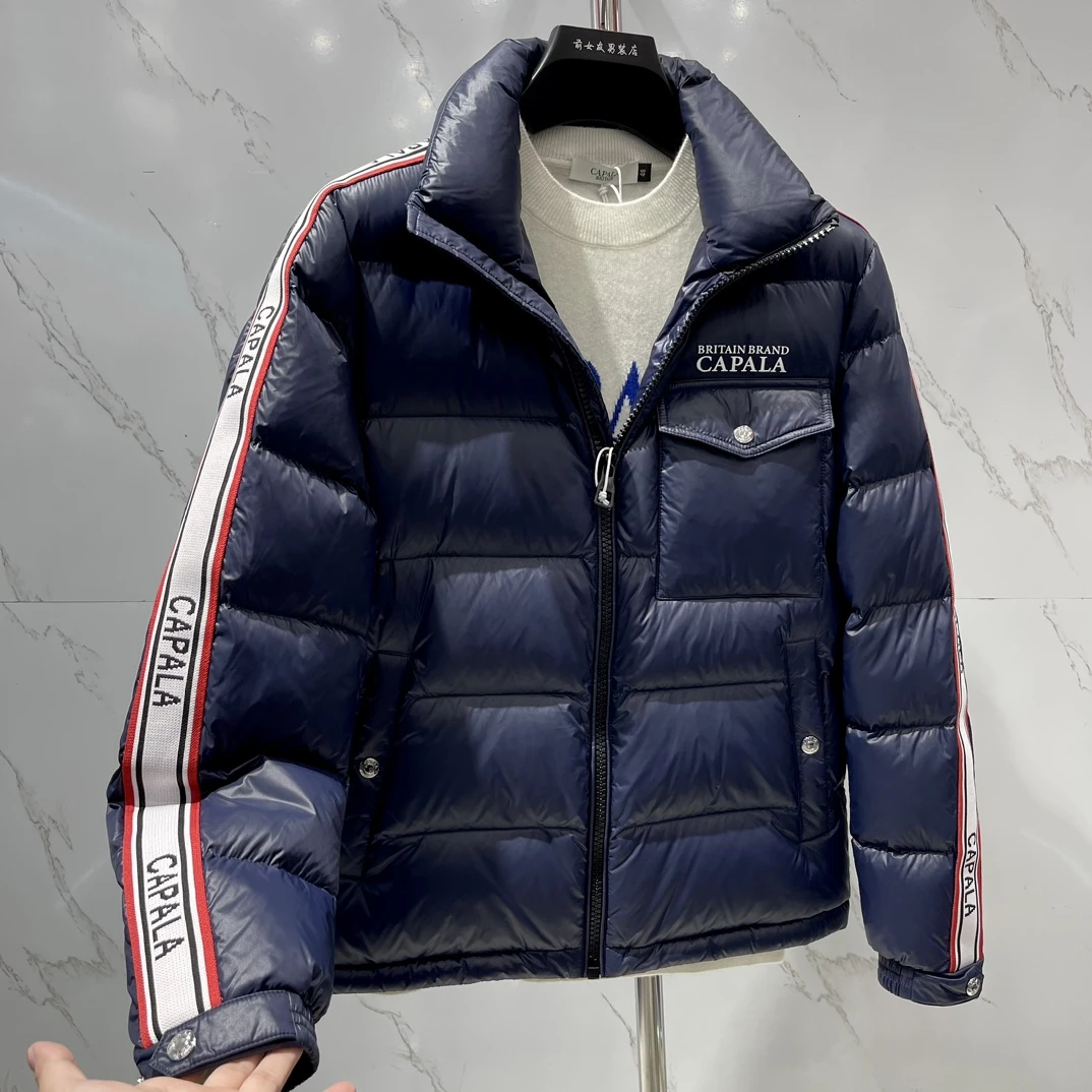 【卡珀拉羽绒服】新款不起球保暖立领纯色经典短款冬季韩系山系1268