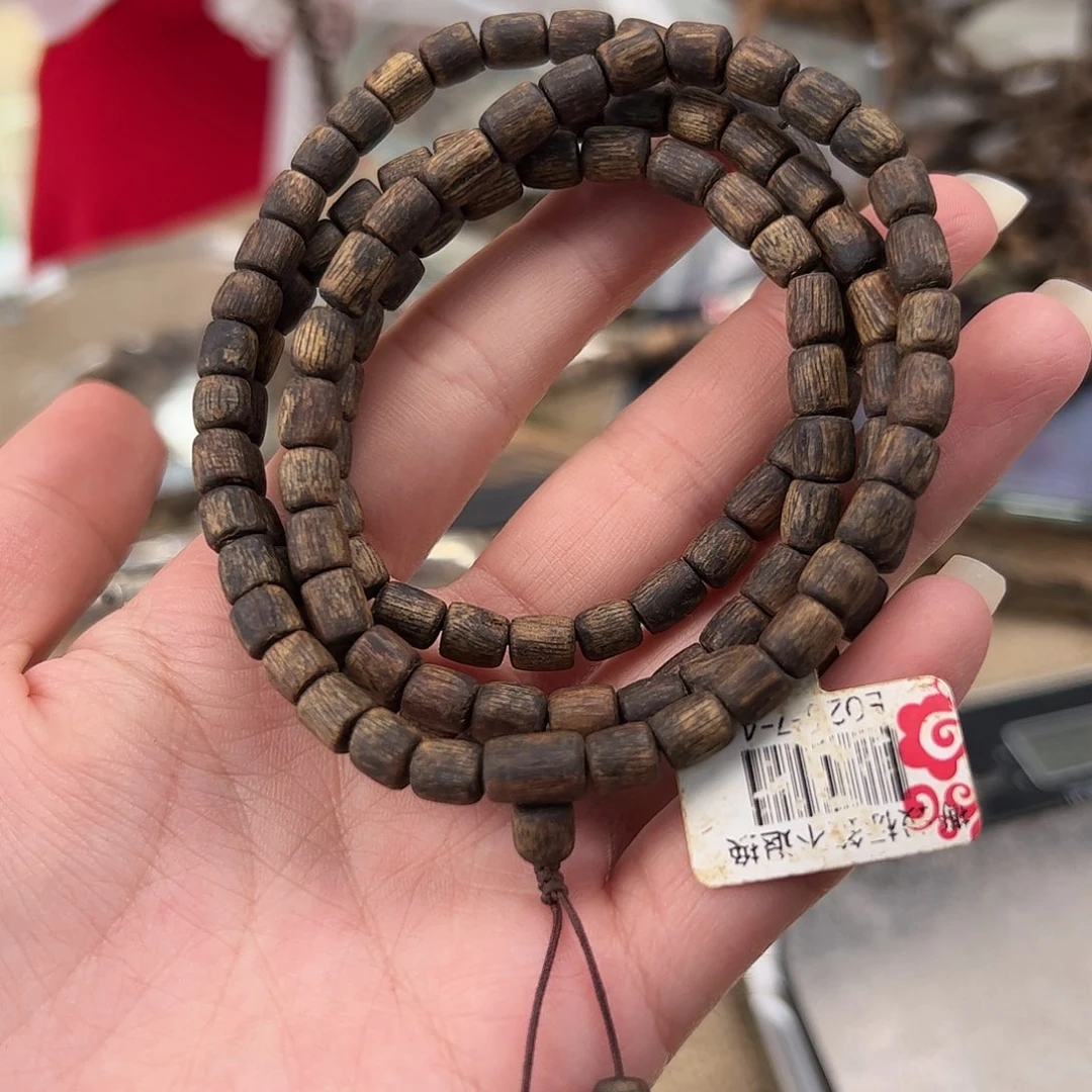 手串沉香E026奇楠沉香沉水桶珠20g多圈多样性发一