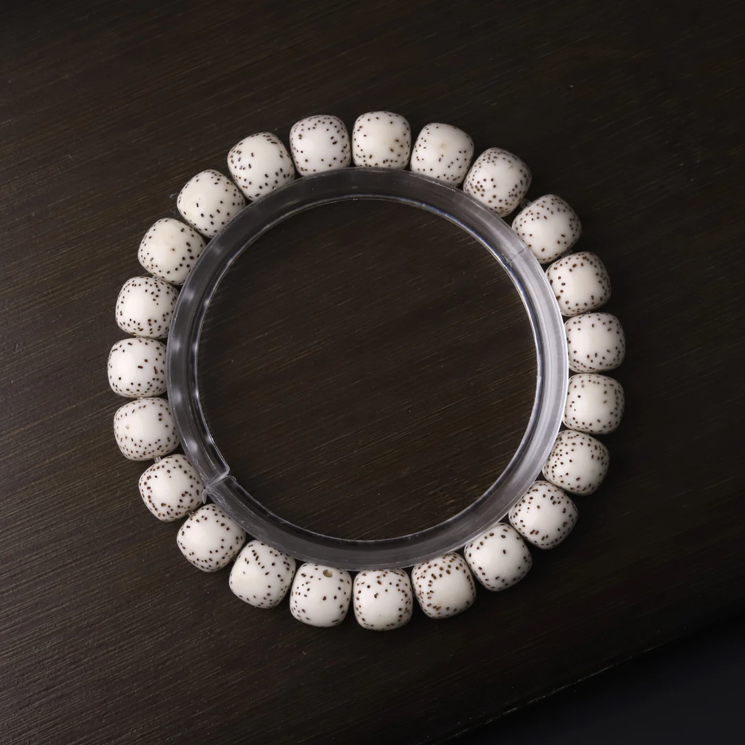 S9452【板王大留白原白细星】严选同树细星星月菩提单圈文玩手串