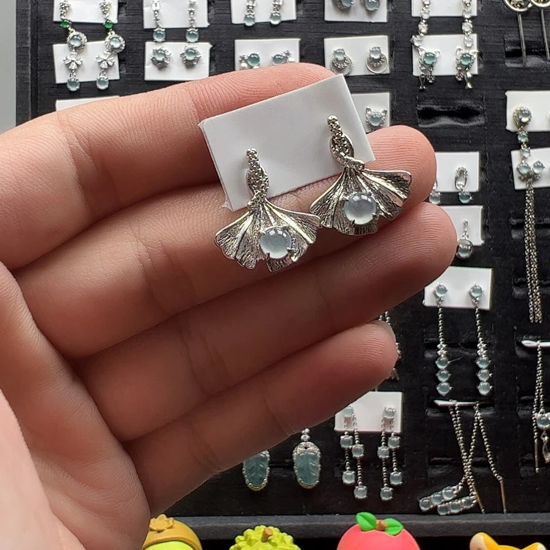 翡翠银S925镶嵌手链