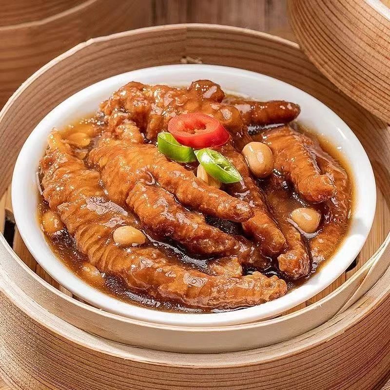 【含花生制品】粤小滋广式酱香蒸凤爪300g港式早茶茶点速虎皮鸡爪