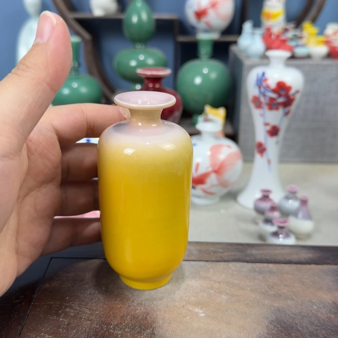 陶瓷手工小花器摆件