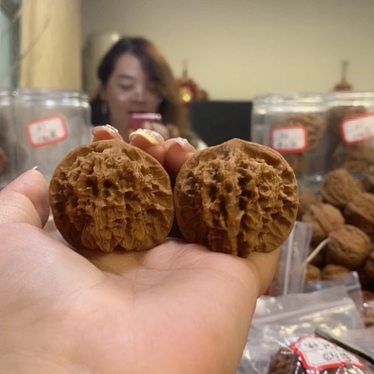 文玩核桃吊坠壮*41乾隆官帽有修