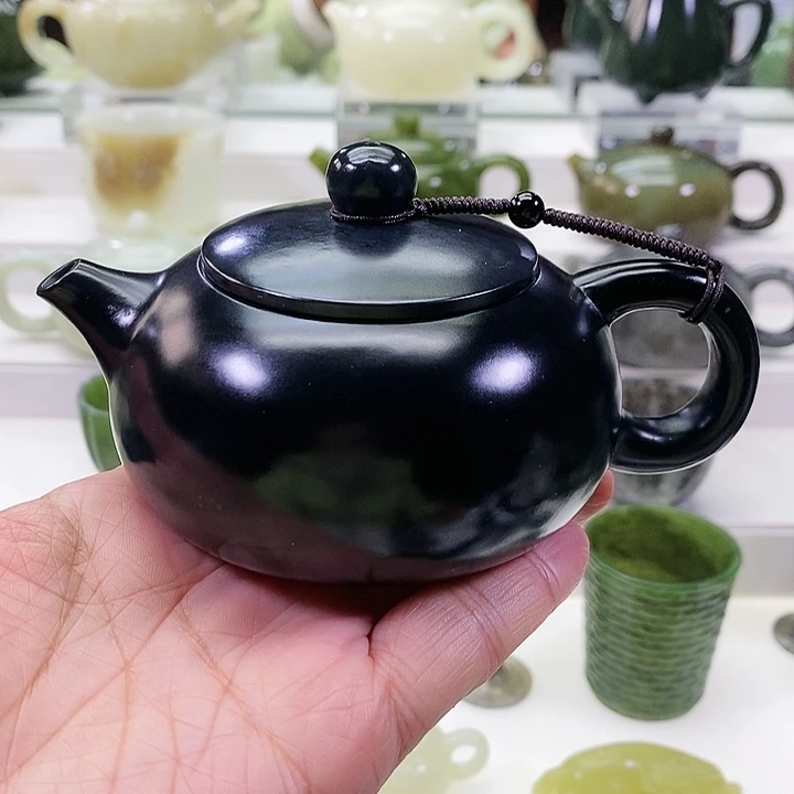 未镶嵌和田玉挂件茶壶180m l