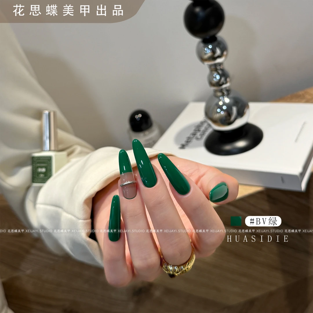 小颖美甲-BV绿纯色胶 （单色）10ml 甲油胶